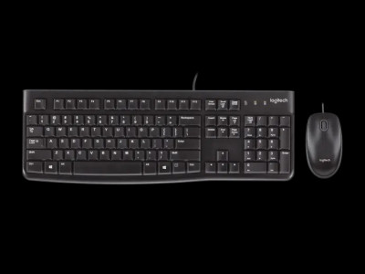 LOGITECH MK120 CORDED KEYBOARD AND MOUSE COMBO 