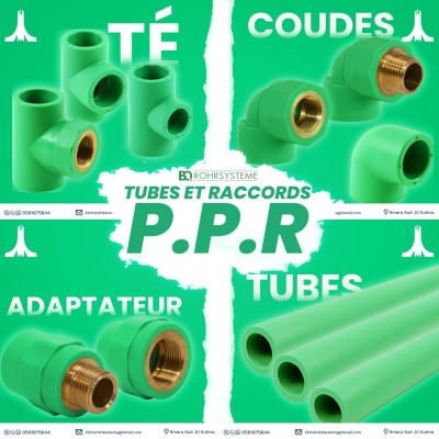 PPR TUBES ET RACCORDS -Gros et Détail- *prix imbattable*