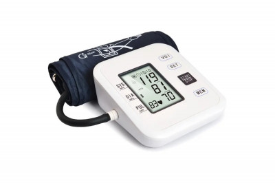 Tensiomètre électronique avec fonction vocale, haut du bras, Style blanc, U1S6