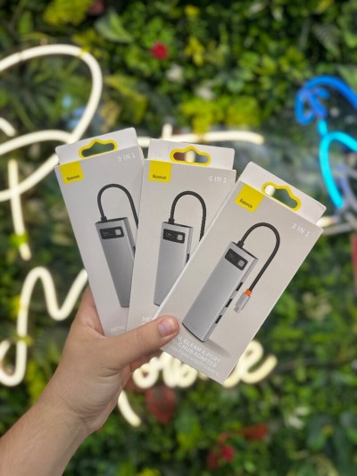 BASEUS METAL GLEAM - HUB USB-C (9-EN-1 / 8-EN-1 / 6-EN-1)