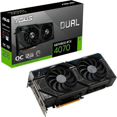 GPU RTX 4070 12GB OC ASUS DUAL BLACK