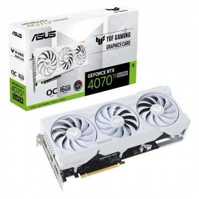 GPU RTX 4070 TI SUPER 16GB OC ASUS TUF GAMING WHITE