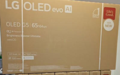 TV LG OLED EVO GALLERY EDITION 65" G5 SMART 4K 165FPS HDMI 2.1 ALPHA 11 NEW 2025 EUROPÉEN 