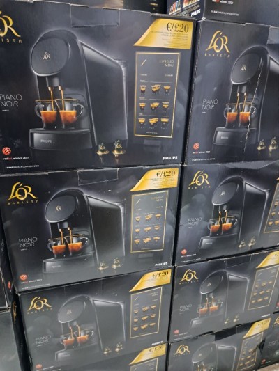 MACHINE À CAFÉ PHILIPS L'OR BARISTA AVEC 9 CAPSULES NOIR 