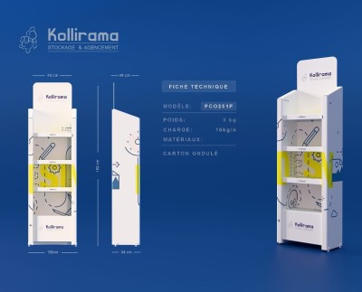 Presentoir personnalisé / presentoir métallique / PLV / Présentoir carton