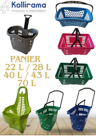 Panier / Panier a roulette / Panier magasin / Panier a main / Superette 