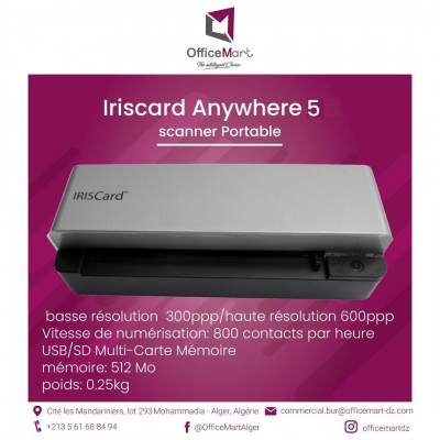 Scanner des cartes de visite portable IRISCARD  Anywhere 5
