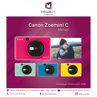Appareil photo instantané, imprimante intégrée Canon Zoemini C Bubble Gum  Pink