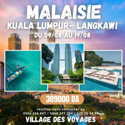 Voyage organisé en Malaisie 2024 vacances d'été