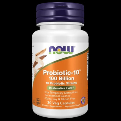 now Probiotic 100 Millards Bacterie -30caps