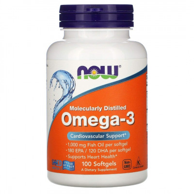 now Omega3 fish oil - 100 softgels 