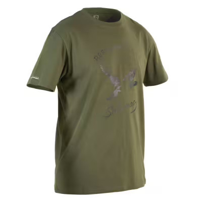 T-shirt coton manches courtes chasse homme - 100