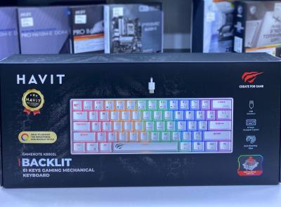 KEYBOARD WIRED HAVIT KB903 MECANIQUE 60% WHITE |RED SWITCH