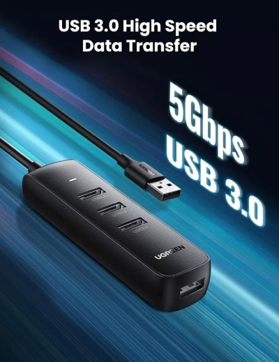 UGREEN USB Hub 4 Port Powered USB Adapter