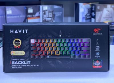 KEYBOARD WIRED HAVIT KB903 MECHANICAL 60% BLACK |RED SWITCH