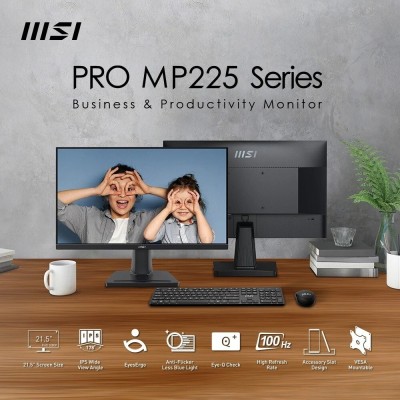 MSI 21.5" PRO MP225 SERIES FHD VA 100HZ 1MS TVD