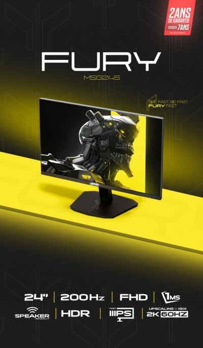 Monitor MATOS Fury 24" FHD  fastIPS 200Hz 0.5Ms OverDrive