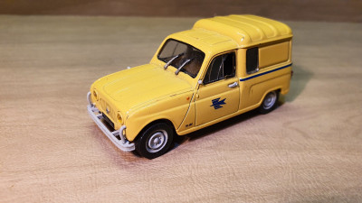 Voiture miniature NOREV Peugeot 203, Fourgonnette R4 la Poste, Renault 4L Made in France