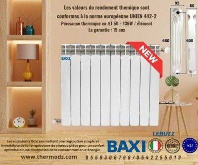 RADIATEUR ALLUMINIUM BAXI 95 BUZZ 10 ELEMENTS