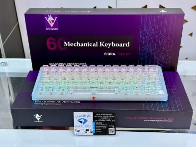 Clavier Mécanique Sans Fil Magma Fiora F61 CRYSTAL 60% RGB Wireless + Bluetooth