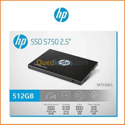disque dur  HP SSD S750 2.5" 512GB SATA3 