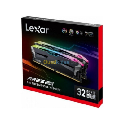 LEXAR 32GB 2X16GB 6800hz ARES RGB DDR5 CL32 BLACK
