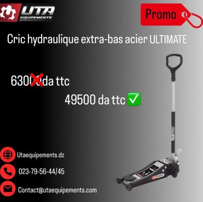 Cric hydraulique extra-bas acier ULTIMATE 3 t