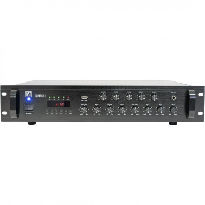 AMPLIFICATEUR-MIXAGE PA A 5 ZONES 240W AVEC USB, BLUETOOTH, FM & TELECOMMANDE