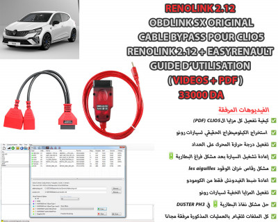 outils-de-diagnostics-renolink-212-easyrenault-cables-bypass-clio5-videos-formations-et-autres-bab-ezzouar-alger-algerie