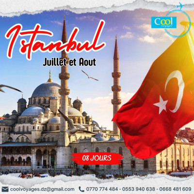 Istanbul Juillet & Aout 08 Jours Hôtels 4* Aux Choix à 147.000 Da اسطنبول