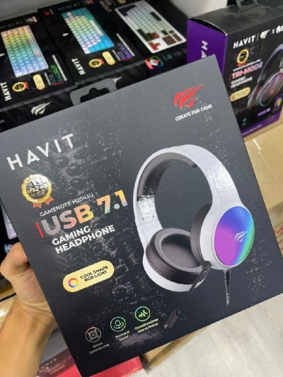 CASQUE GAMING  HAVIT  H2043U 7.1 RGB / WHITE
