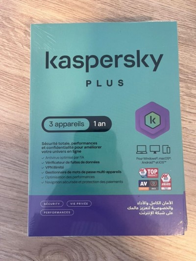 ANTIVIRUS KASPERSKY PLUS 01 / 03 Postes
