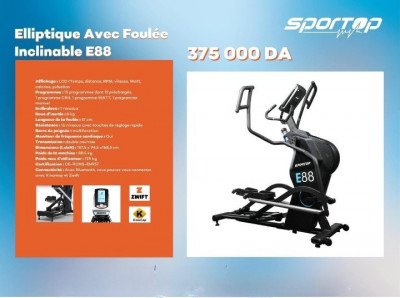 معدات-رياضية-velo-elliptique-avec-foulee-inclinable-e88-سطاوالي-الجزائر