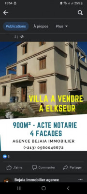 Vente Villa Bejaia El kseur