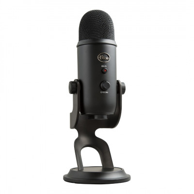 Blue Yeti USB Microphone for PC Blackout PC / MAC / PS5