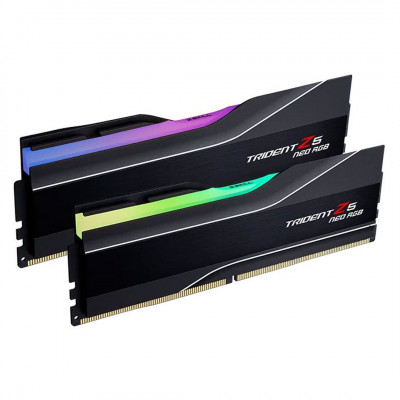 Ram G Skill Trident Z5 RGB 32 Go (2 x 16 Go) DDR5 6400 MHz CL32 - Noire  Intel XMP