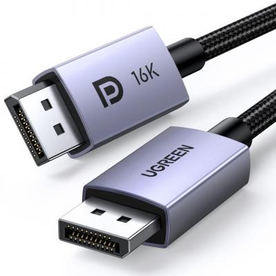 UGREEN Cable DisplayPort 2.1 Câble DP 2.0  Supporte 16K 30Hz 8K 60Hz 4K 240Hz 80Gbps HDR HDCP (2M)