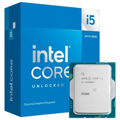 CPU INTEL 1700 I5 14600KF 14- coeurs  threads 20 up to 5.30 GHz 33M Cache