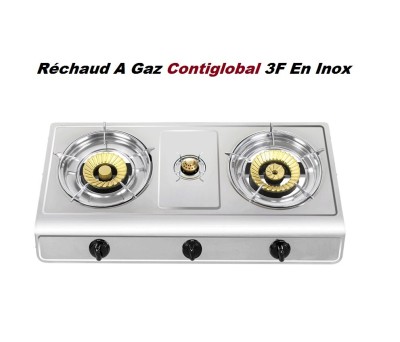 Réchaud A Gaz Contiglobal 3F En Inox , Confort Et Performance Dans Votre Cuisine