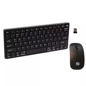 CLAVIER MINI + SOURIS SANS FIL K-03 AZERTY NOIR