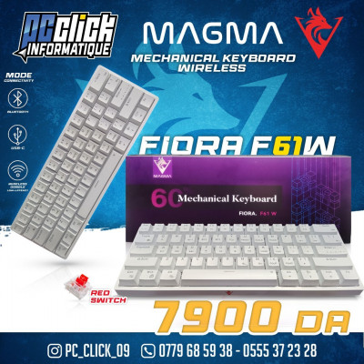 clavier-souris-mecanique-magma-fiora-60-white-f61w-3-mode-bluetooth-24g-wireless-wired-ouled-yaich-blida-algerie