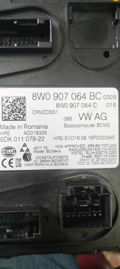 Contrôleur de confort BCM 8W0907064BC 5DK011079-22 8W0907064C VW Audi AG NEUVE