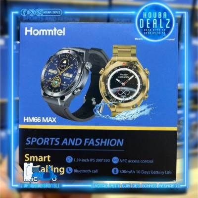 bluetooth-smartwatch-ht-hommtel-hm66-max-montre-intelligente-kouba-alger-algerie