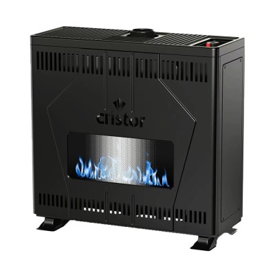 VOLCANO Radiateur A Gaz CRISTOR  10KW Détecteur CO Noir RGK310SN