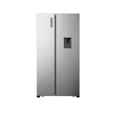 Réfrigérateur HISENSE Side by side  508 L  Distributeur d eau  Nofrost  Inox RC- 67WS