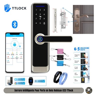 Serrure intélligente pour Porte en Bois