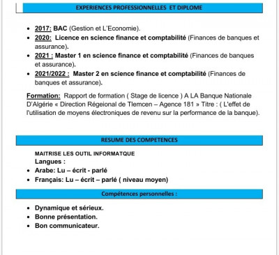 administration-management-bac-5-master-2-en-science-finance-et-comptabilite-tlemcen-algerie