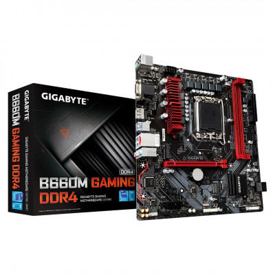 Gigabyte B660M GAMING DDR4 Micro ATX Socket 1700 Intel - M.2 PCIe 4.0 -PCI-Express 4.0 16x