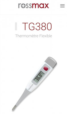 Thermomètre flexible rectale Rossmax