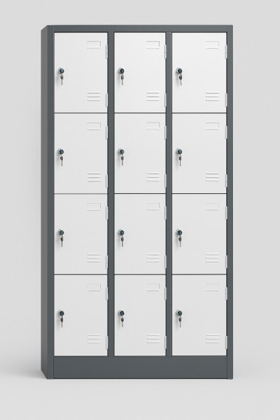 Casier métallique à 12 compartiments Design robuste et moderne